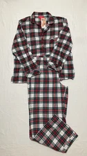 Family Pj Set 2 Piece Top & Pants Plaid Multicolor L