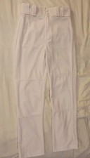 Rawlings Semi-Relaxed Full Length Baseball Pant. Youth Medium - Color White