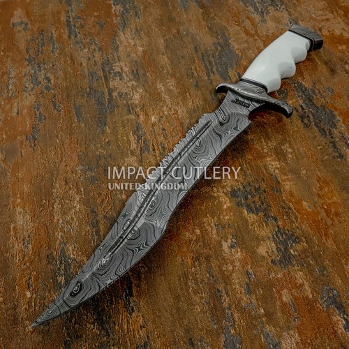 Modell # 5758 Custom Handmade Damascus Bowie Messer von Impact Cutlery - Bild 3 von 13