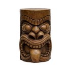 Watnature Tiki God Kanaloa Garden Statue 19.6" Cement Teeth Table Indoor Outdoor