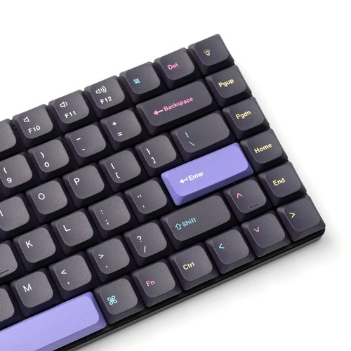 Keychron Keycaps Black and Purple Dye-Sub PBT LSA Full Set Tastenkappen ANSI - Bild 4 von 6