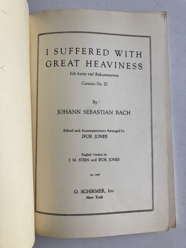 Vintage J. S. Bach: Sacred Choral Works Edited by Ifor Jones Song Book a - Bild 5 von 8