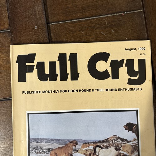 Vintage Lot Of 7 Full Cry Magazine Coon Hound & Tree Hound Enthusiast 1990 Hunt - Foto 15 di 22