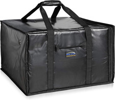 51155 Insulated Pizza Delivery Bag, 22" by 22" by 13", Black