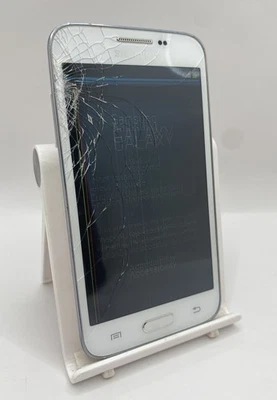 Samsung Galaxy Core Lite LTE White Unlocked 8GB 4.7" Android Smartphone Cracked