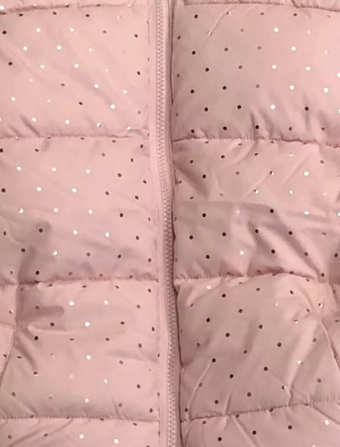 NWT Swiss Tech Girls Pink With Metallic Dots Puffer Jacket Size XL (14-16) - Imagen 2 de 3