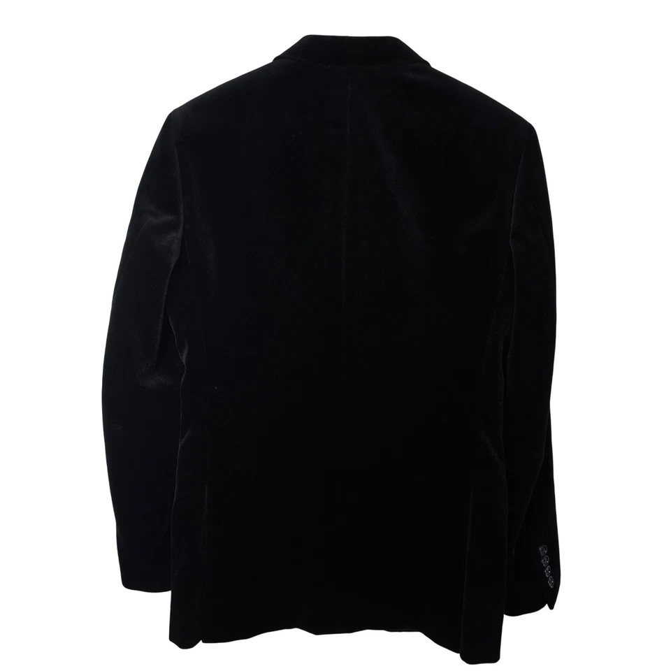 Chaqueta Blazer J.Crew Ludlow Terciopelo Negro Para Hombre Talla M Sencillo Pecho Formal Foto 2 de 4
