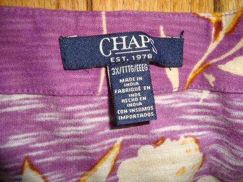 CHAPS WOMAN LADIE'S DRESS SIZE 3X FLORAL MULTI PURPLE BNWT@$86.00 - Picture 6 of 13