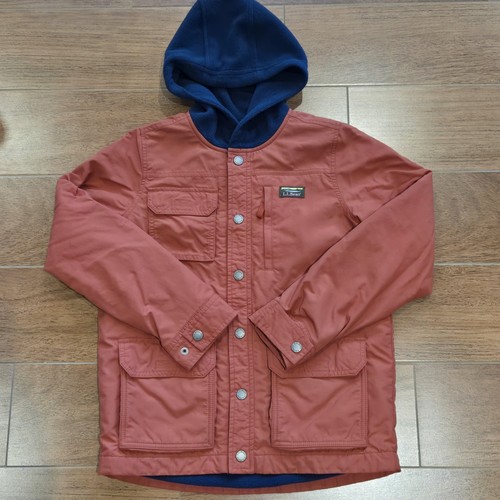 LL Bean Mountain Classic Water Resistant Kids Size Medium 10-12 Shirt Jacket EUC - Picture 1 of 10