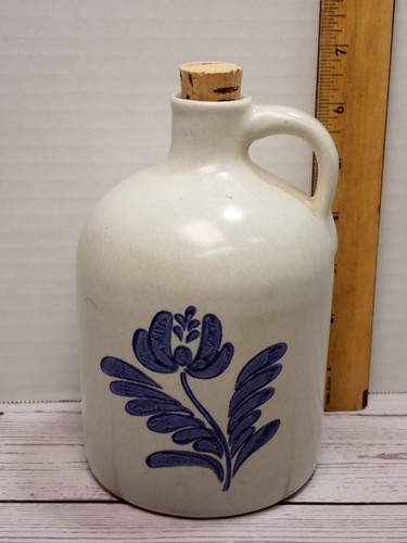 Pfaltzgraff Yorktowne Jug Crock Vase Blue Flower Pattern 563Y USA  - Picture 1 of 6