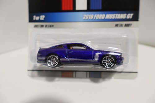 Ford Mustang GT #1/12 azul Hot Wheels Mustang Mania 2010 - Imagen 2 de 3