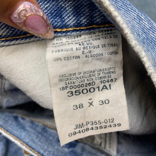 Wrangler Five Star Premium Jeans Herren 38x30 Blau Denim Relaxed Fit Straight - Bild 13 von 15