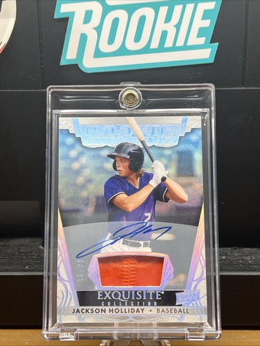 2023 U.D. Exquisite Collection Rookie Patch 38/99 Jackson Holliday Orioles🔥⚾️🔥 - Picture 1 of 24
