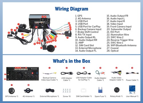 2 DIN Car Stereo Radio CarPlay Android 13 6+64 7" QLED GPS Navi WiFi 4G Headunit - Picture 23 of 29