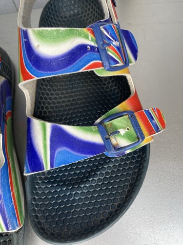 BIRKI'S BIRKENSTOCK Arizona Colorful Swirl Tie Dye Birkis Sandals EU 37 US 7 - Picture 3 of 7