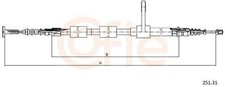 COFLE 251.31 Handbremsseil Seilzug Feststellbremse für ALFA ROMEO GT (937)