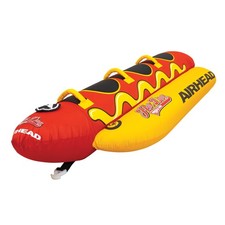 Hot Dog Towable, 1-3 Rider Tube for boating and Water Sports, Neoprene Seat P...