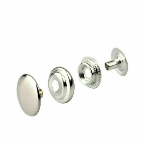 200 PACK/CONJUNTO Juego de sujetadores a presión de acero inoxidable sin coser Kit botones + 2 piezas Herramientas - Imagen 14 de 19