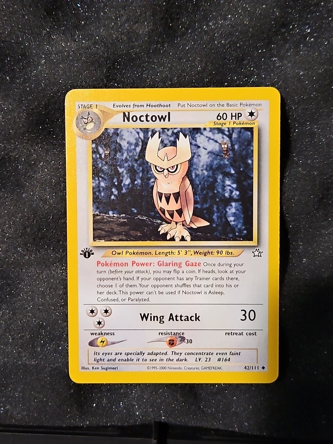 Pokemon TCG Cards 1st Edition Noctowl 42/111 Neo Genesis Uncommon NM
