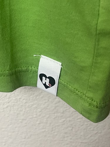 Harajuku Lovers Summer Lover Graphic Print T Shirt Sz Small Green - Picture 2 of 6