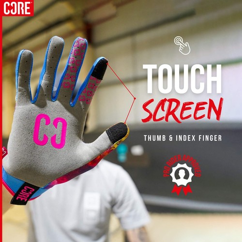 CORE Protection Aero BMX Bike Gloves, Touchscreen Bike Gloves, Skin-Fit Design - Picture 25 of 90