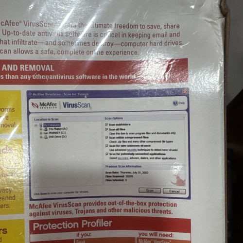 2004 MeAfee Virus Scan Professional New Factory Sealed, Protects Against Viruses - Picture 10 of 12