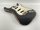 MJT Official Custom Vintage Aged Nitro Guitar Body by Mark Jenny VTS Alder Black