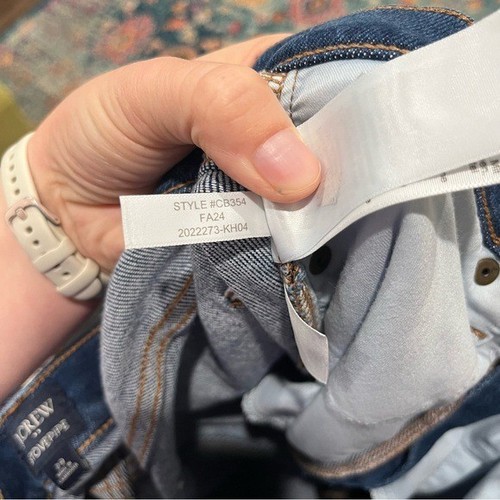 J. Crew Jeans Damen 29 High Rise Stovepipe Jeans Signature Stretch CB354 - Bild 7 von 8