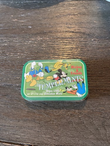 Vintage “Tempermints” Mickey And Friends Angry Little Cinnamon Mints Metal Tin - Picture 7 of 7