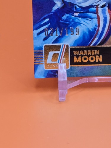 🔵⚪️🔵 2025 DONRUSS WARREN MOON/CAM WARD #PTJ-TEN PASSING THE TORCH 021/299 - Picture 11 of 11