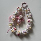 New ListingSkull Panda Cherry Blossom Pink Cartoon Phone Bag Keychain Strap Popmart Mini