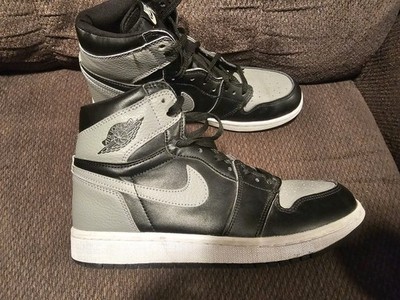 Nike Jordan 1 Retro OG High Shadow 2013 (555088-014) Black Gray Size 8.0 EUC