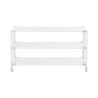 MUJI steel unit shelf, Steel shelf set,wide,light gray, W86 x D41 x H46 cm