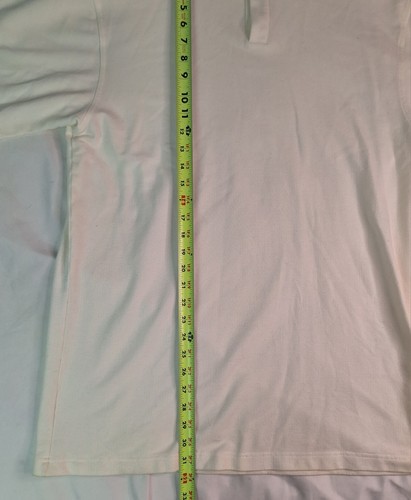 Vintage Callaway by Nordstrom weiß Golf Polo T-Shirt Stretch Piqué Größe Medium  - Bild 5 von 5