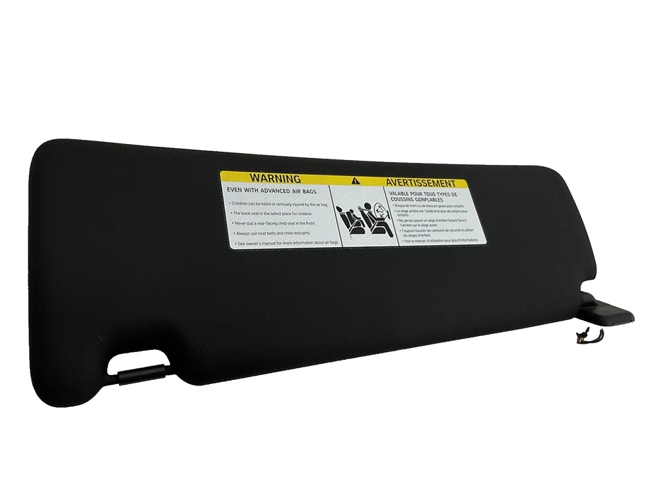 BMW 328d 2014 lado del conductor pasajero cuero negro conjunto parasol par OEM Foto 4 de 4