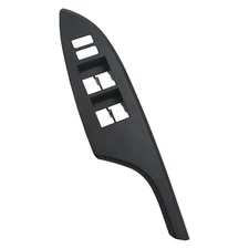 Window Switch Bezel Trim Front Driver Left Side (Black) Compatible with FL Black