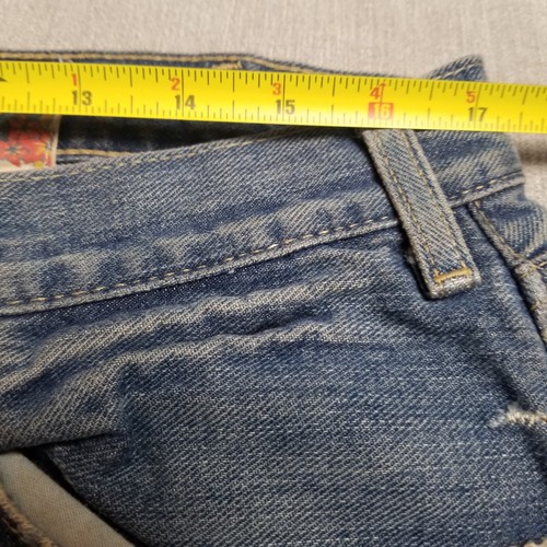 Vintage Hollister Sanforized Jeans Thrashed Boot Cut Distressed Y2K Grunge 34x32 - Picture 7 of 15