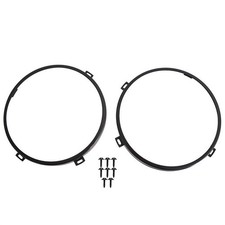 2Pack Round Headlight Mount Bracket Rings Parts For Jeep Wrangler JK 2007-2017