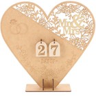 Wooden Wedding Advent Calendar Wedding Festival Countdown Calendar Table