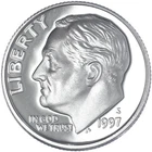 1997 S SILVER ROOSEVETT DIME