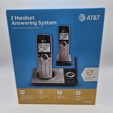 AT&T 2 Handset Digital Answering System w/ Smart Call Blocker CL82229 Rose Gold