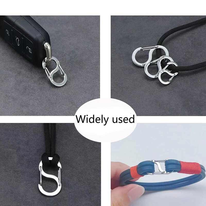 Double Opening Lobster Clasp Stainless Steel Necklace Bracelet Clasps Closures - Image 2 of 4