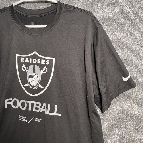 Las Vegas Raiders The Nike Tee On Field Apparel Shirt Mens Sz XL Black - Picture 5 of 13