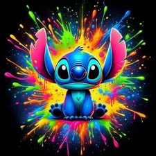 Colorful Stitch Sticker Decall Laptop Wall Mirror Cup Tumblr Locker