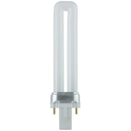 Diodesy 2-Pin Fluorescent 7W 4100K, Twin Tube Plugin Light Bulbs with G23, 10PK - Image 3 of 4