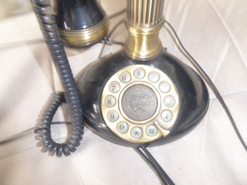Antique style Paramount stick phone push button dial - Picture 4 of 6