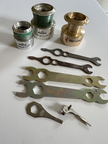 Vintage Fishing Replacement Spools Pinnacle Wrenches Reel Parts