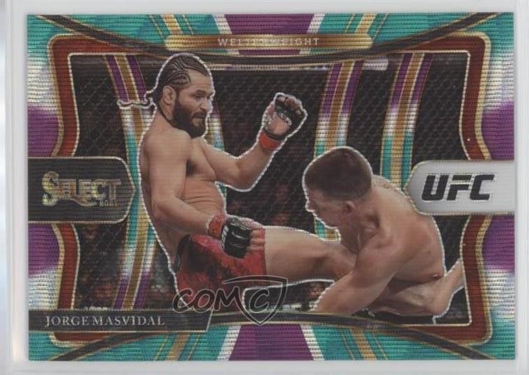 2021 Panini Select UFC Premier Level Tri-Color Prizm Jorge Masvidal #142