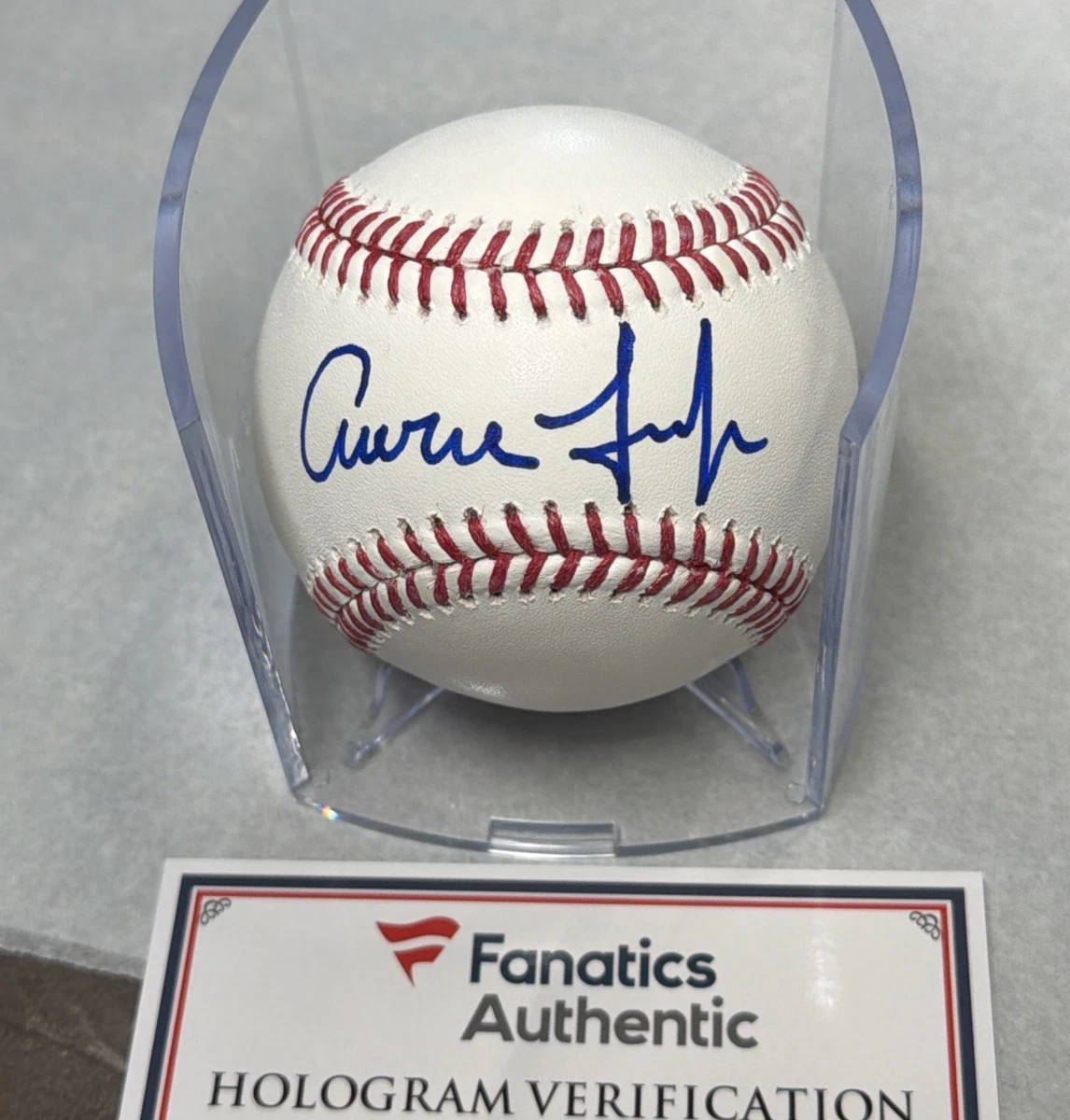 亚伦法官纽约洋基队痴迷者正品亲笔签名棒球MLB 球| eBay