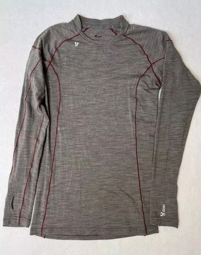 NEW Tags Stoic Womens Alpine Merino 150 Crew Wool Blend Baselayer Shirt Small
